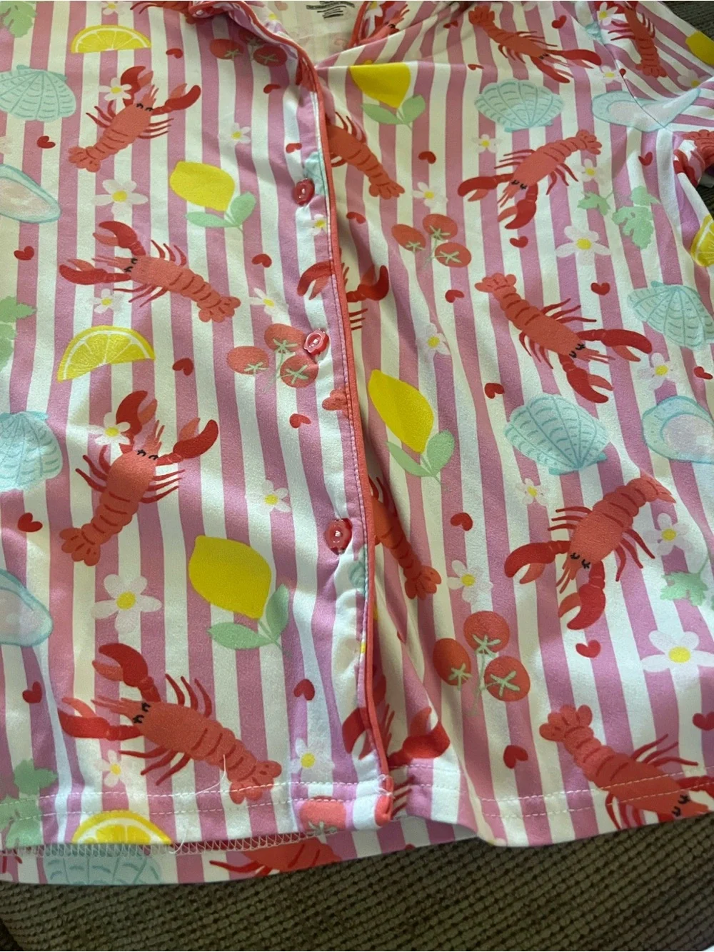 Sea print girls pajama